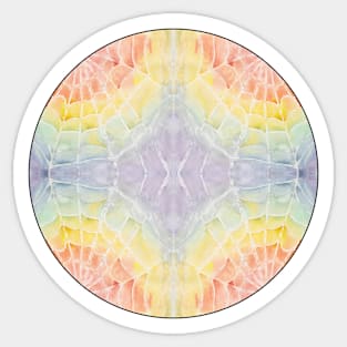 Rainbow Web Watercolor Sticker